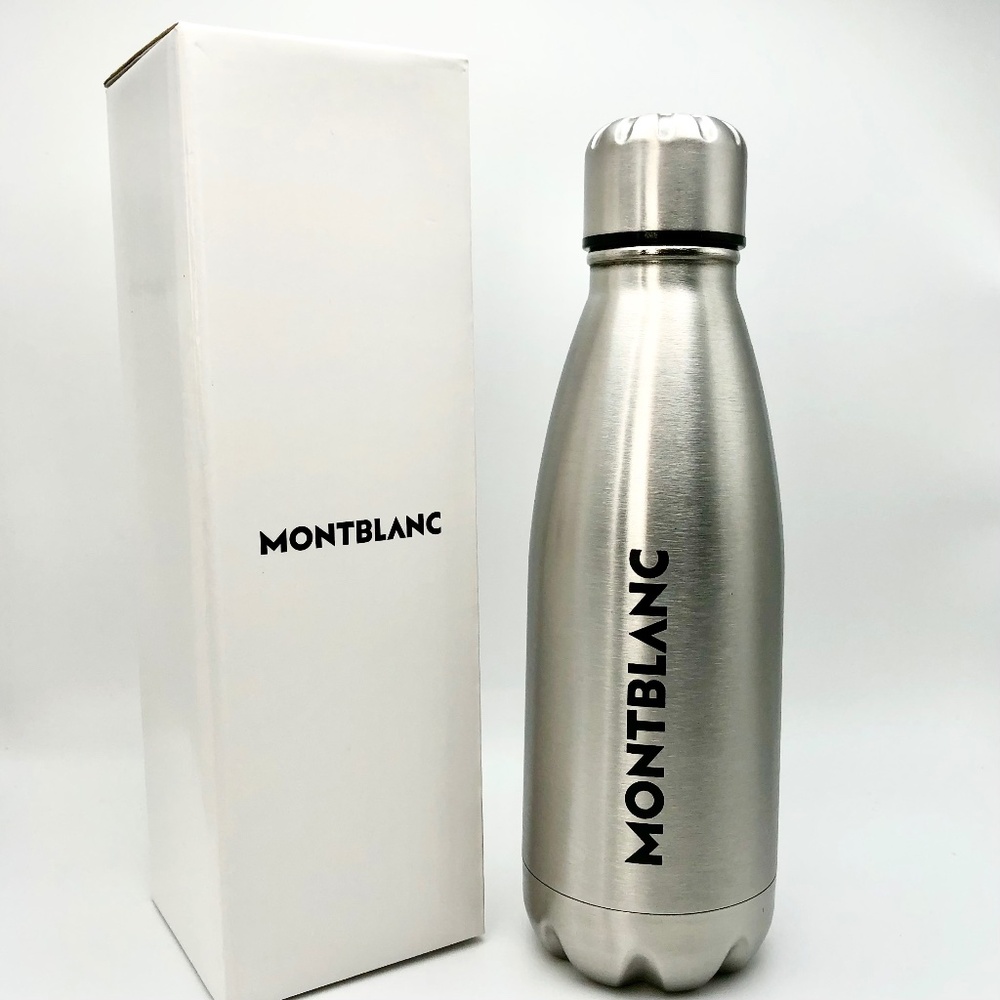 Mont Blanc Water Bottle Stainless Hot Cold NEW BOX